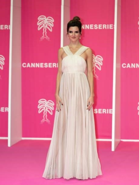 Clara Lago attends the 4th Canneseries Festival - Day Two on October 09, 2021 in Cannes, France.