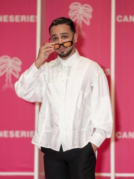 Samir Decazza attends the 4th Canneseries Festival - Day Two on October 09, 2021 in Cannes, France.