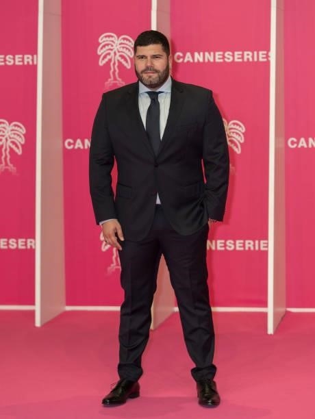 Salvatore Esposito attends the 4th Canneseries Festival - Day Two on October 09, 2021 in Cannes, France.
