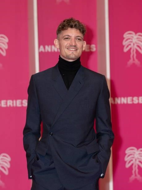 Niels Schneider attends the 4th Canneseries Festival - Day Two on October 09, 2021 in Cannes, France.