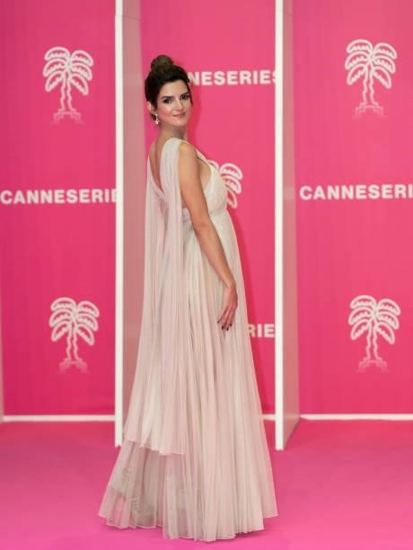 Clara Lago attends the 4th Canneseries Festival - Day Two on October 09, 2021 in Cannes, France.
