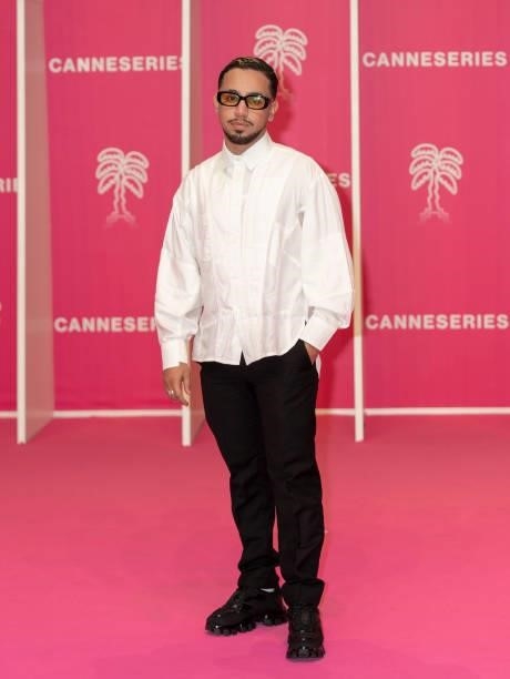 Samir Decazza attends the 4th Canneseries Festival - Day Two on October 09, 2021 in Cannes, France.