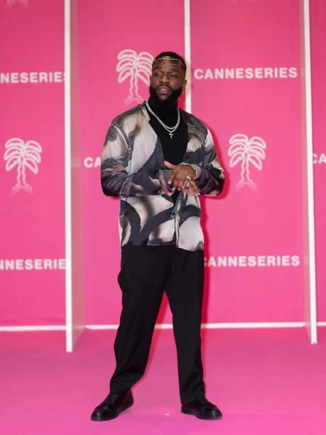 Tayc attends the 4th Canneseries Festival - Day Two on October 09, 2021 in Cannes, France.