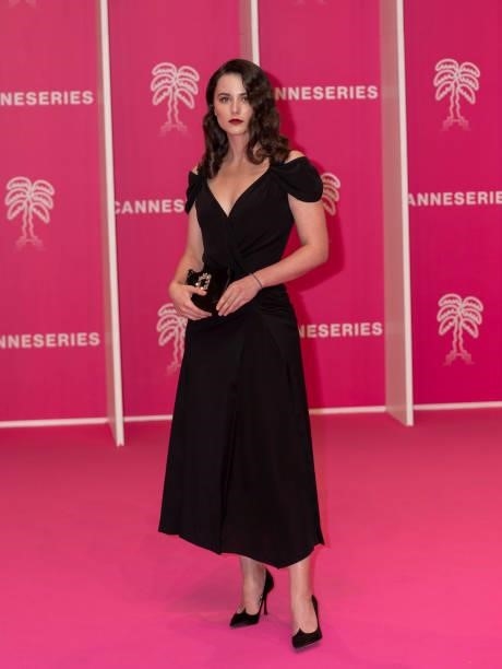 Vera Kolesnikova attends the 4th Canneseries Festival - Day Two on October 09, 2021 in Cannes, France.