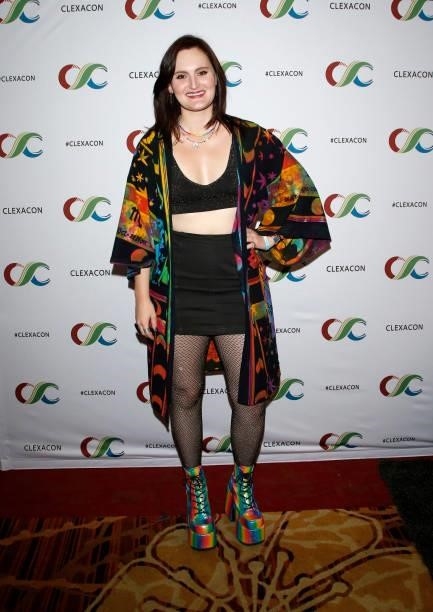 Actress Mary Chieffo attends the ClexaCon 2021 convention at the Tropicana Las Vegas on October 09, 2021 in Las Vegas, Nevada.