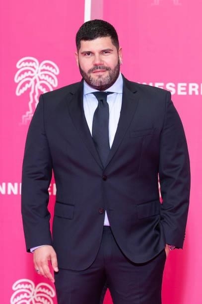 Actor Salvatore Esposito attends the 4th Canneseries Festival - Day Two on October 09, 2021 in Cannes, France.