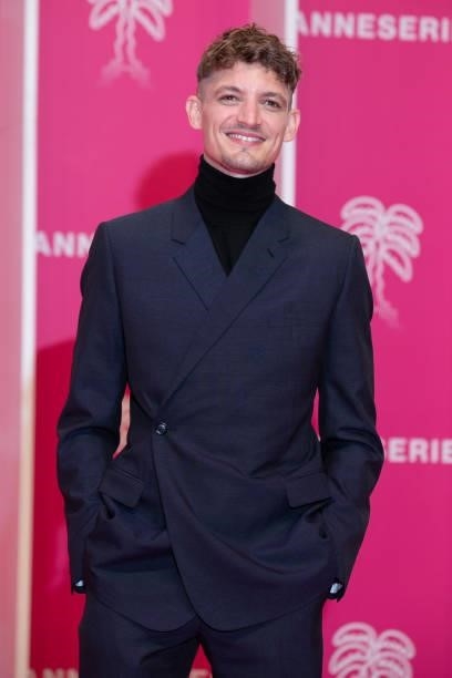 Actor Niels Schneider attends the 4th Canneseries Festival - Day Two on October 09, 2021 in Cannes, France.