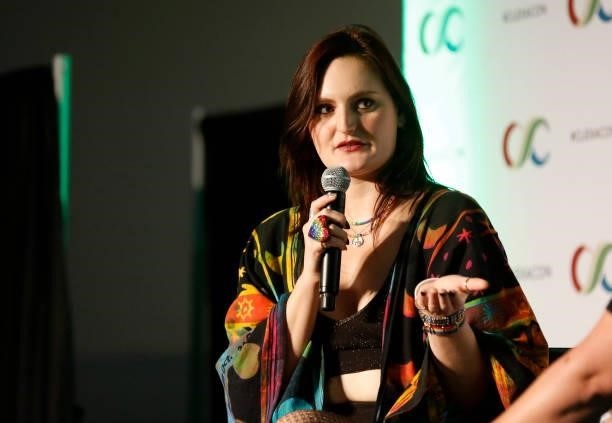 Actress Mary Chieffo speaks during the "Mary Chieffo 