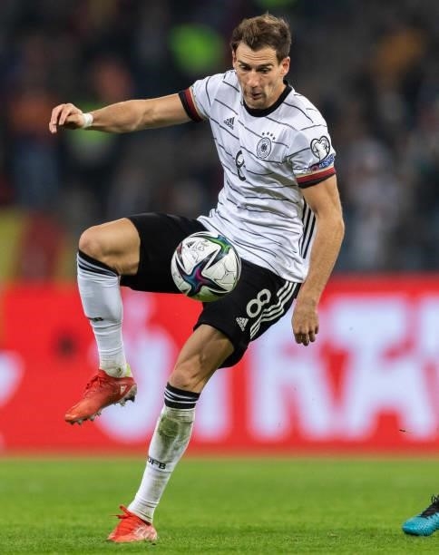 Jonas Hofmann of Germany controls the ball during the 2022 FIFA World Cup Qualifier match between Germany and Romania at Imtech Arena on October 08,...