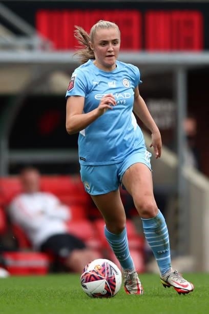 Georgia Stanway of Manchester City during the Barclays FA Women's Super League match between Manchester United Women and Manchester City Women at...