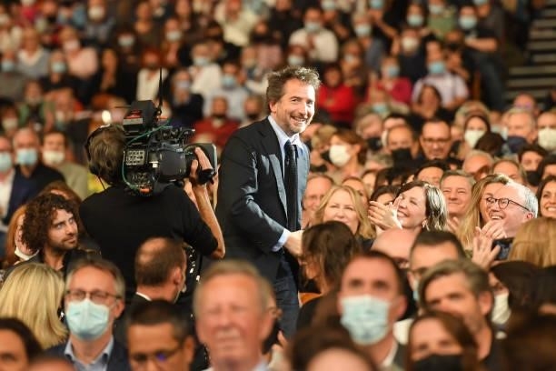 Édouard Baer attends the	opening ceremony during the 13th Film Festival Lumiere In Lyon on October 09, 2021 in Lyon, France.