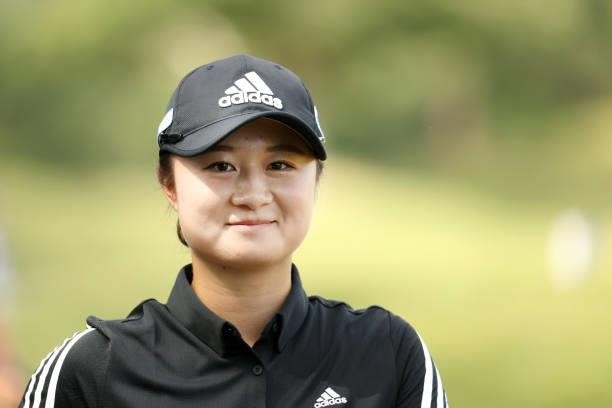 Haruka Morita of Japan is seen during the final round of the Stanley Ladies at Tomei Country Club on October 10, 2021 in Susono, Shizuoka, Japan.