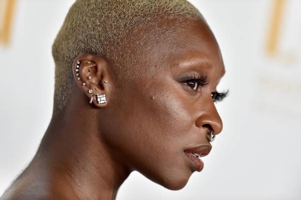 Cynthia Erivo attends the Los Angeles Philharmonic Homecoming Concert & Gala at Walt Disney Concert Hall on October 09, 2021 in Los Angeles,...