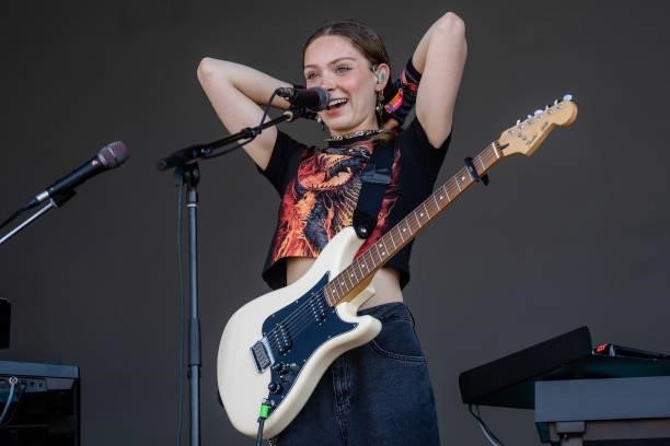 Holly Humberstone performs at ACL Music Festival at Zilker Park on October 09, 2021 in Austin, Texas.