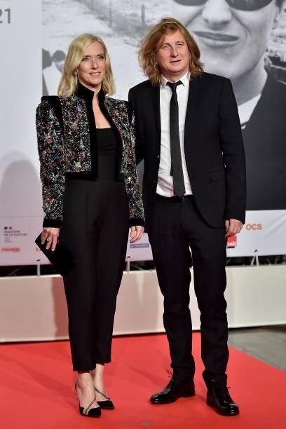 Léa Drucker and Julien Rambaldi attends the opening ceremony during the 13th Film Festival Lumiere In Lyon on October 09, 2021 in Lyon, France.