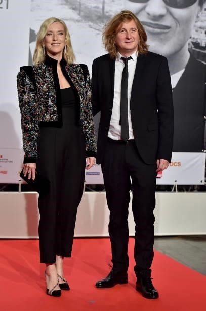 Léa Drucker and Julien Rambaldi attends the opening ceremony during the 13th Film Festival Lumiere In Lyon on October 09, 2021 in Lyon, France.