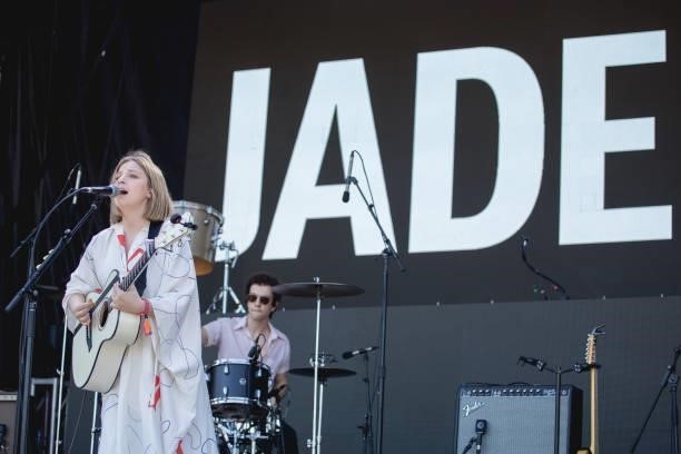 Singer-songwriter Jade Bird performs onstage during weekend two, day two of Austin City Limits Music Festival at Zilker Park on October 09, 2021 in...