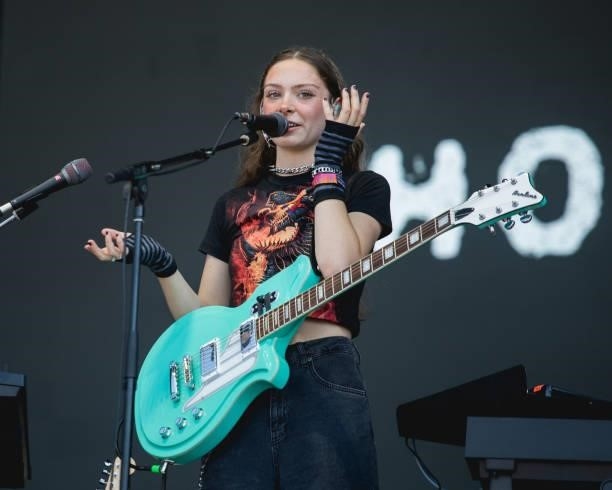 Singer-songwriter Holly Humberstone performs onstage during weekend two, day two of Austin City Limits Music Festival at Zilker Park on October 09,...