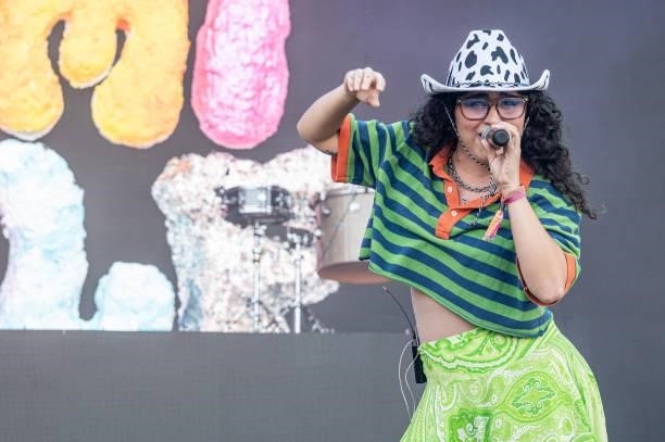 Singer Remi Wolf performs on stage during weekend two of the Austin City Limits Festival at Zilker Park on October 09, 2021 in Austin, Texas.