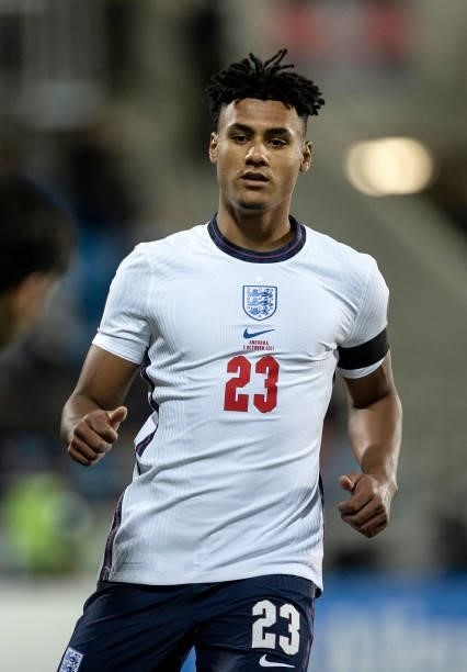 Ollie Watkins of England looks on during the 2022 FIFA World Cup Qualifier match between Andorra and England at Estadi Nacional on October 09, 2021...