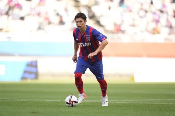 Masato MORISHIGE of FC Tokyo in action during the J.League Levain Cup Semi Final second leg match between FC Tokyo and Nagoya Grampus at Ajinomoto...