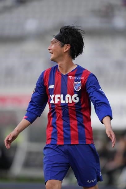Yojiro TAKAHAGI of FC Tokyo in action during the J.League Levain Cup Semi Final second leg match between FC Tokyo and Nagoya Grampus at Ajinomoto...