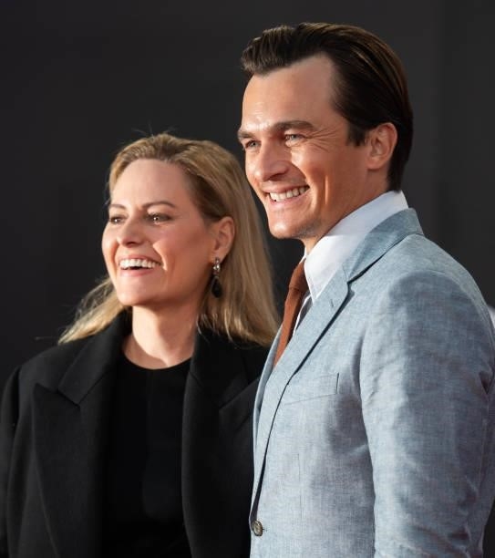 Aimee Mullins and Rupert Friend attend the "The French Dispatch