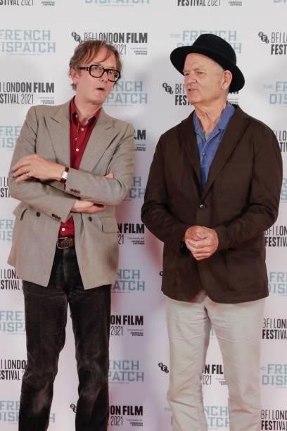 Jarvis Cocker and Bill Murray attend the "The French Dispatch