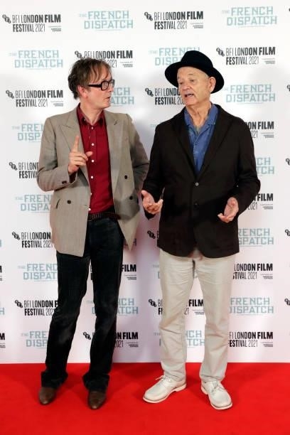 Jarvis Cocker and Bill Murray attend the "The French Dispatch