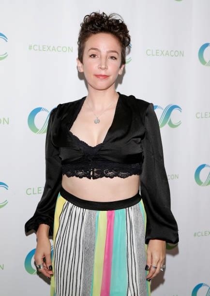 Actor/writer Madi Goff attends the ClexaCon 2021 convention at the Tropicana Las Vegas on October 10, 2021 in Las Vegas, Nevada.