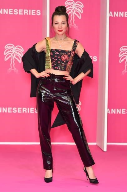 Alina Gvasalia attends the 4th Canneseries Festival - Day Three on October 10, 2021 in Cannes, France.