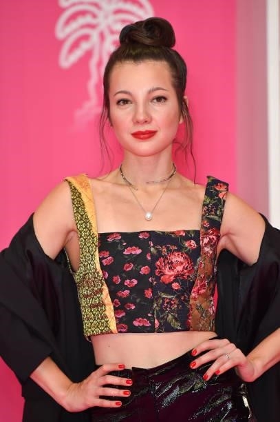 Alina Gvasalia attends the 4th Canneseries Festival - Day Three on October 10, 2021 in Cannes, France.