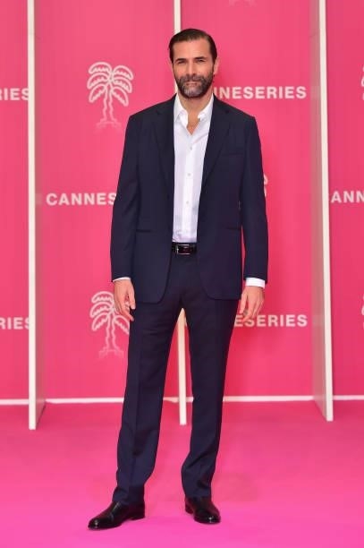 Grégory Fitoussi attends the 4th Canneseries Festival - Day Three on October 10, 2021 in Cannes, France.