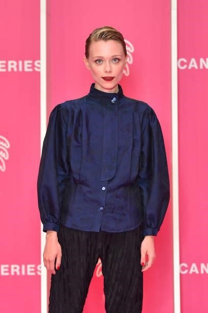 Ivanna Sakhno attends the 4th Canneseries Festival - Day Three on October 10, 2021 in Cannes, France.