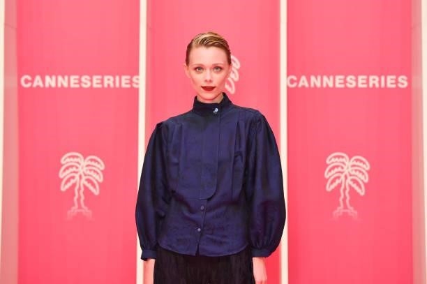Ivanna Sakhno attends the 4th Canneseries Festival - Day Three on October 10, 2021 in Cannes, France.