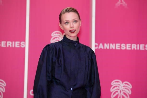 Actress Ivanna Anatoliyivna Sakhno attends the 4th Canneseries Festival - Day Three on October 10, 2021 in Cannes, France.