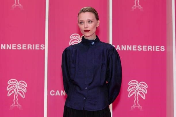 Actress Ivanna Anatoliyivna Sakhno attends the 4th Canneseries Festival - Day Three on October 10, 2021 in Cannes, France.