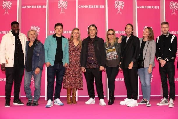 Clement Cotentin, Aurelien Cotentin a.k.a. Orelsan and guests attend the 4th Canneseries Festival - Day Three on October 10, 2021 in Cannes, France.