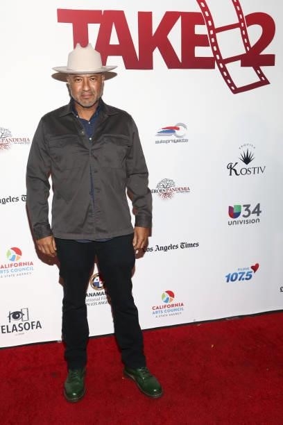 Juan Escobedo attends “!Gaytino! Made In America" during the closing night of the East LA Film Festival and The Panamanian International Film...