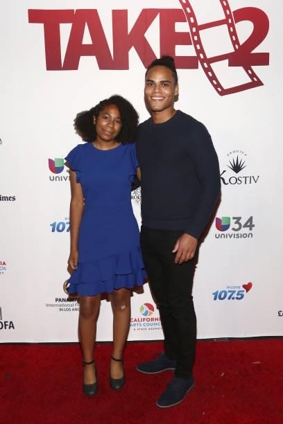 Sophina Beard and Andresito Germosen attend “!Gaytino! Made In America" during the closing night of the East LA Film Festival and The Panamanian...