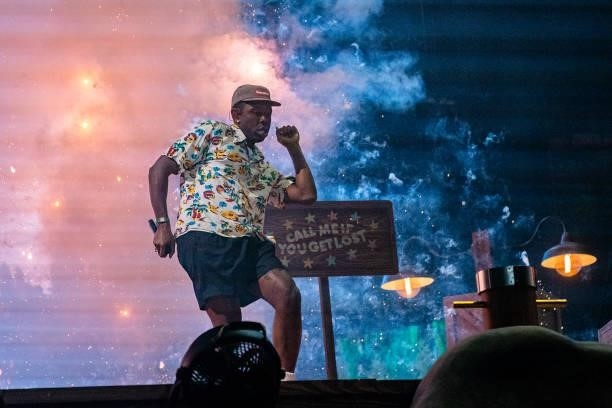 Tyler, the Creator performs at ACL Music Festival at Zilker Park on October 10, 2021 in Austin, Texas.