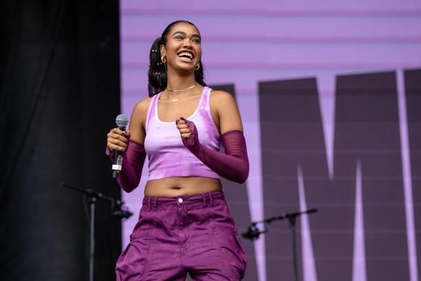 Amber Mark performs at ACL Music Festival at Zilker Park on October 10, 2021 in Austin, Texas.