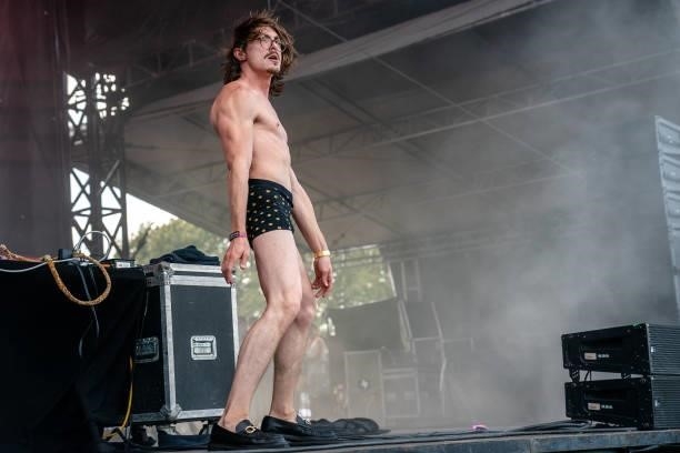 Marc Rebillet performs at ACL Music Festival at Zilker Park on October 10, 2021 in Austin, Texas.