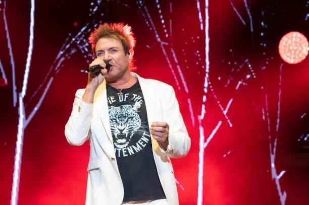Singer Simon Le Bon of Duran Duran performs live on stage during Austin City Limits Festival at Zilker Park on October 10, 2021 in Austin, Texas.