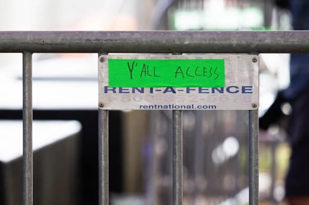 Sign indicates a "Y'All Access