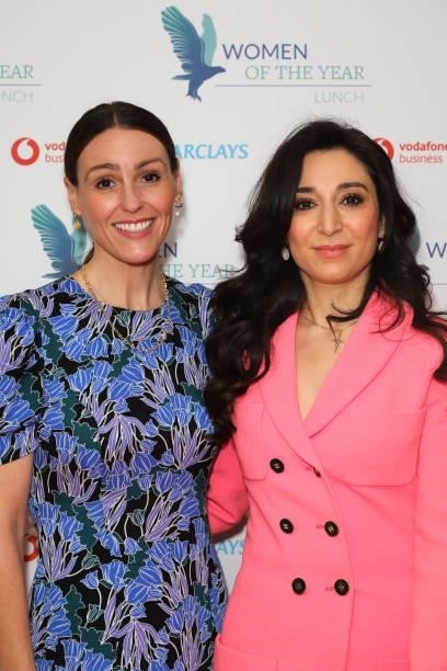 Suranne Jones and Heba Bevan attend the Women of the Year Lunch & Awards that recognises and celebrate 400 women from across the UK who have achieved...