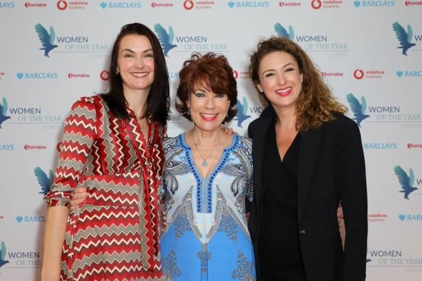 Jo Baring, Kathy Lette and Katrin McMillan attend the Women of the Year Lunch & Awards that recognises and celebrate 400 women from across the UK who...