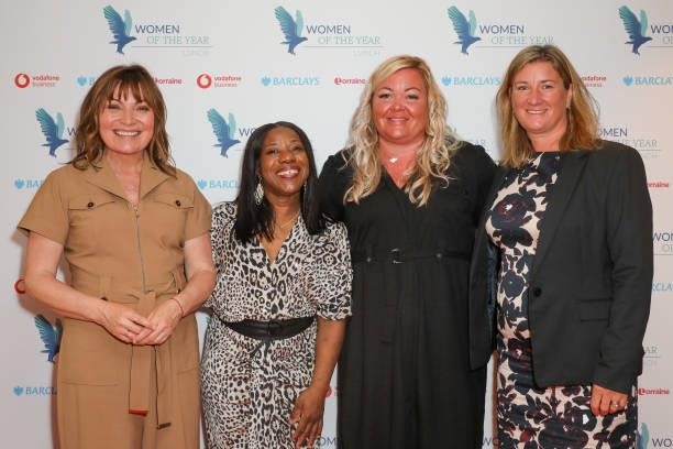 Lorraine Kelly, Maureen Wilkes, Laura McSorley and Emma Henderson - the three nominees for the Lorraine kindness Award attend the Women of the Year...