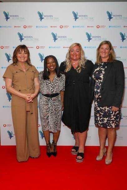 Lorraine Kelly, Maureen Wilkes, Laura McSorley and Emma Henderson - the three nominees for the Lorraine kindness Award attend the Women of the Year...