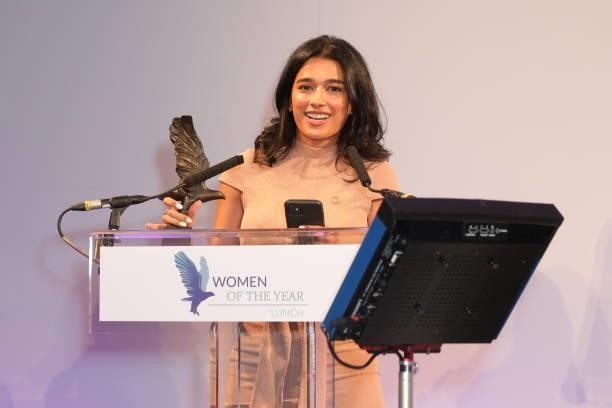 Mursal Hedayat, winner of the Barclays Woman in the Community Award 2021 attends the Women of the Year Lunch & Awards that recognises and celebrate...